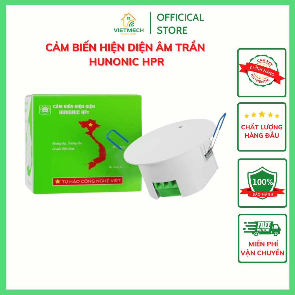 Cảm Biến Hiện Diện Âm Trần Hunonic HPR