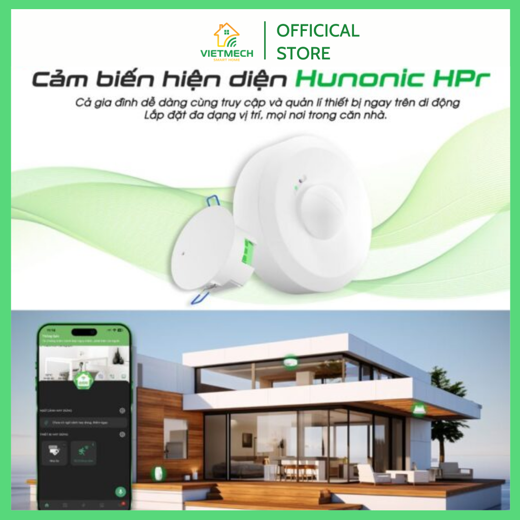 Cảm Biến Hiện Diện Âm Trần Hunonic HPR - Ảnh 2
