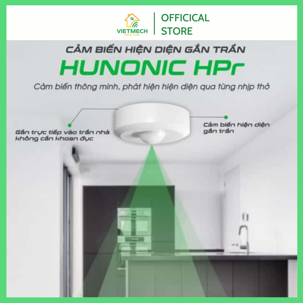 Cảm Biến Hiện Diện Ốp Trần Hunonic HPR - Ảnh 2