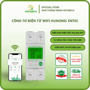 CÔNG TƠ ĐIỆN TỬ WIFI HUNONIC ENTEC